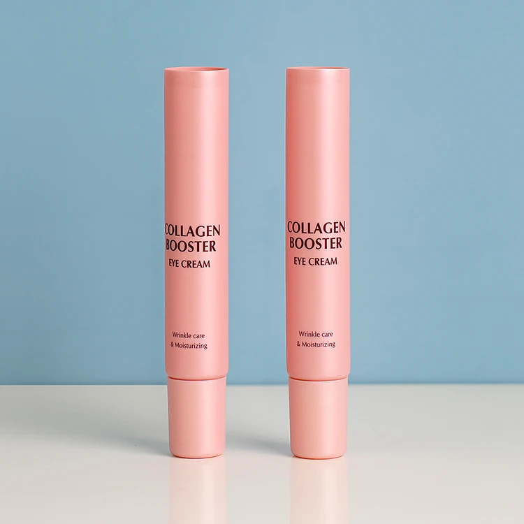 15ml Eco Friendly Cosmetic Tubes Long Nozzle Round PE Plastic Tube Eye Cream Cosmetic Packaging Tube