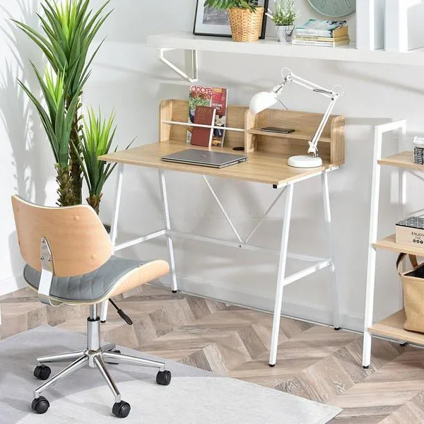 Home Office Desk with Storage Small Desk Wood Corner Computer Desk Office Furniture Computer Table