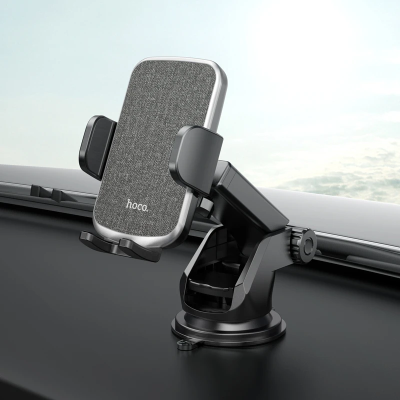 HOCO CA95 Hot Push-type Telescopic Suction cup Car Phone Holder 360 Degree rotatable and retractable long arms Car Mount