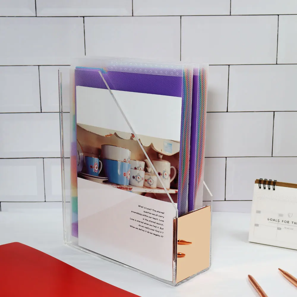 Офисные аксессуары держатель для файлов A4 акриловый