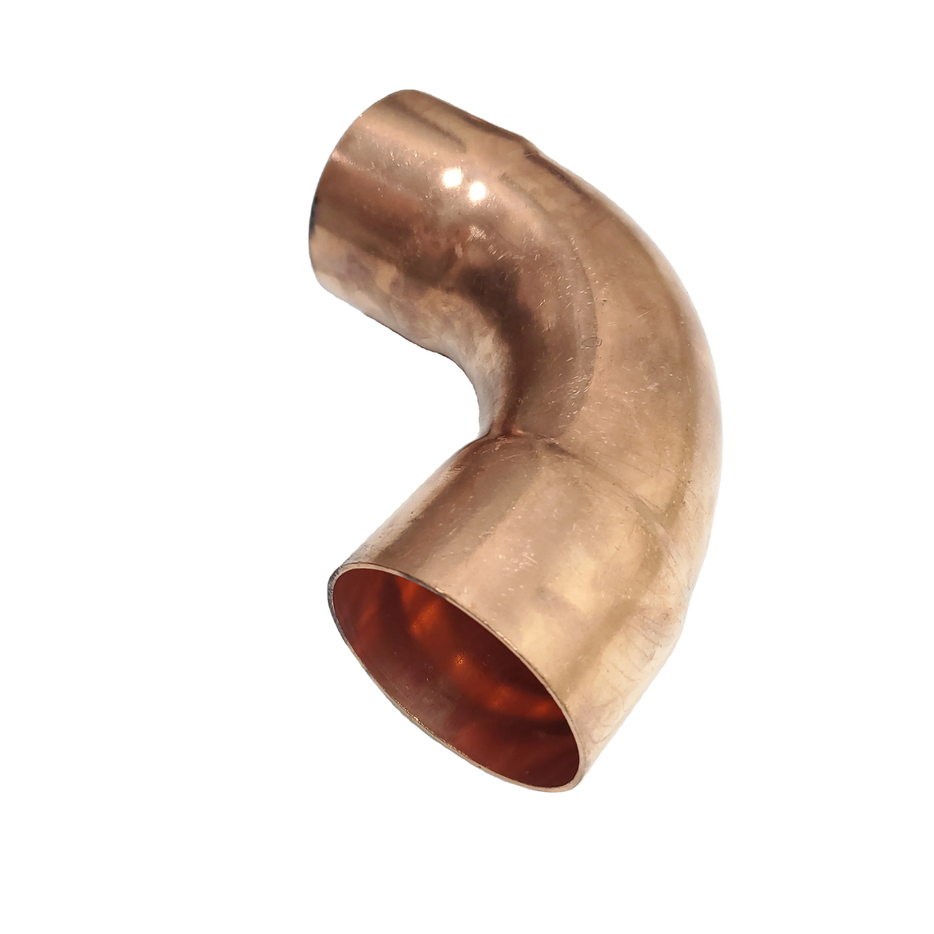 Copper long radius 90 degree elbow 54mm ID 2.1/8in CXC