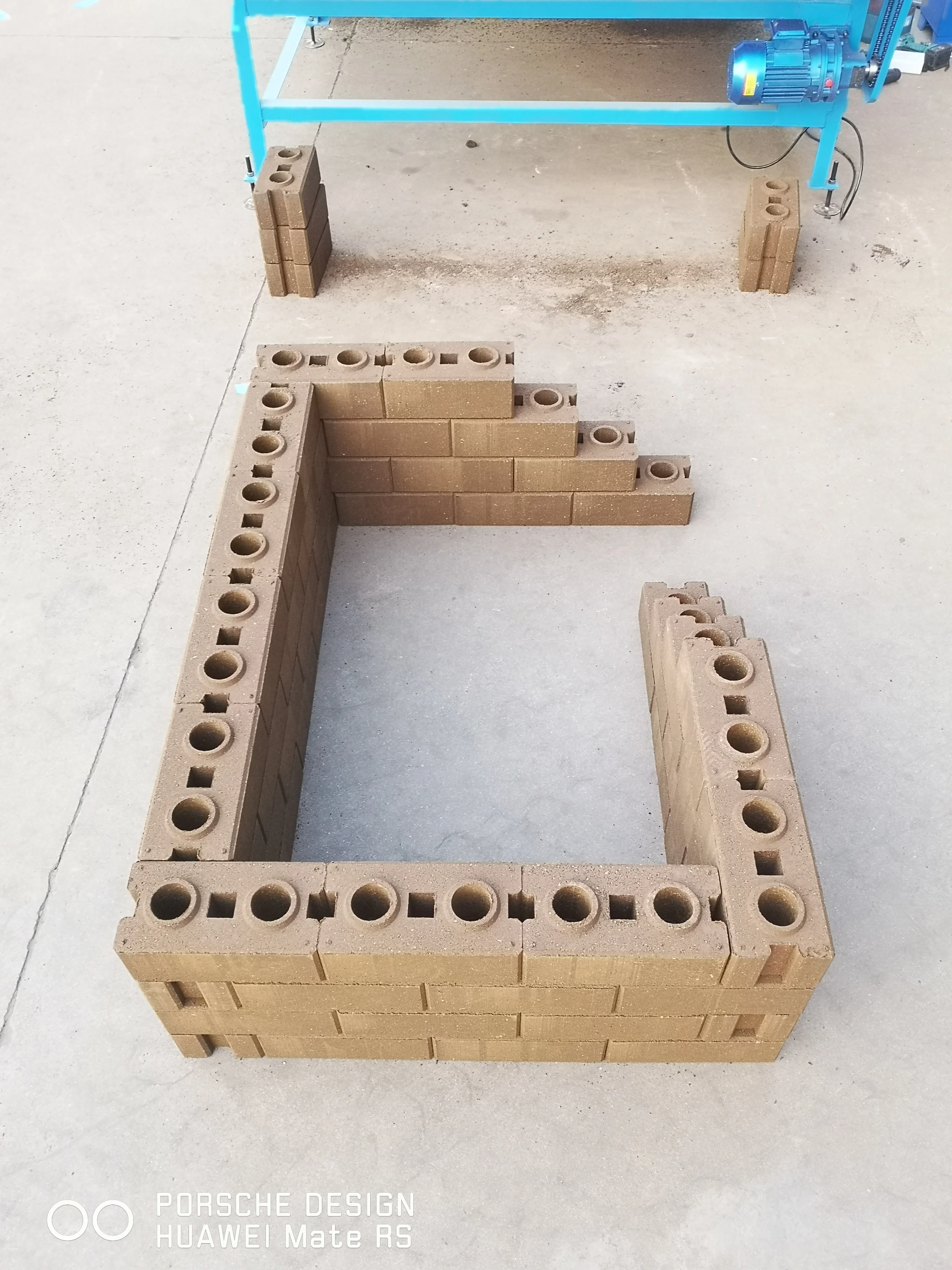 HBY10-10 Interlocking clay pressed brick industrial commercial machine manual compressed earth block making machine