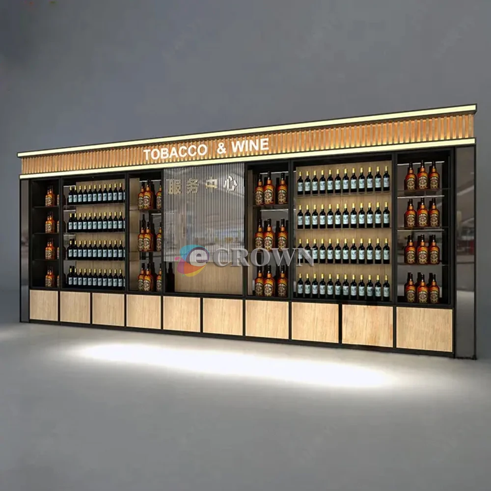 Hot Sell Design Wine Shop Luxury Nicotiana Display Shopping Mall Retail Store Mall Shop