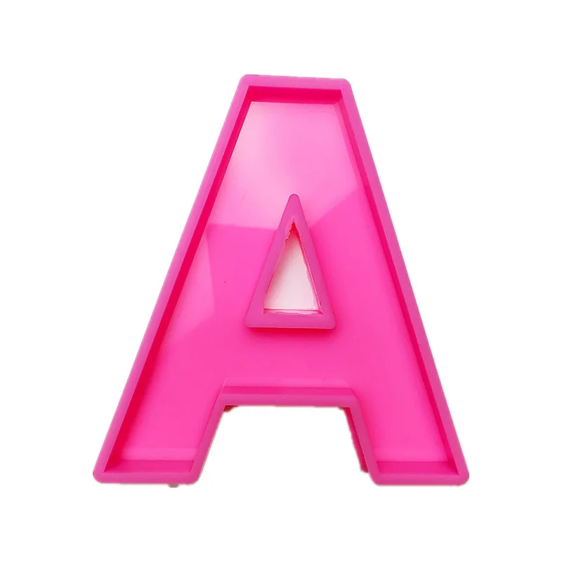 CT46 10 Inch Large English Letter Silicone Molds 3d Alphabet Letter Silicone Cake Tools a to Z Epoxy Resin Mold Decoration