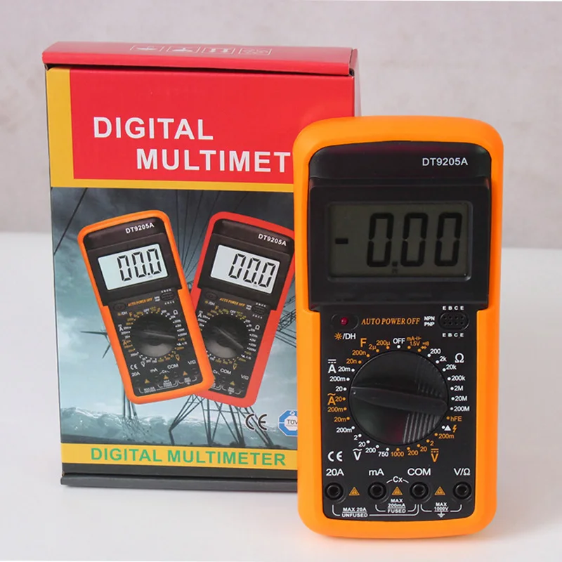 Bst- Dt 9205a/m Digital Multimeter Handheld Customized Multimeter Ac/dc Current Testing