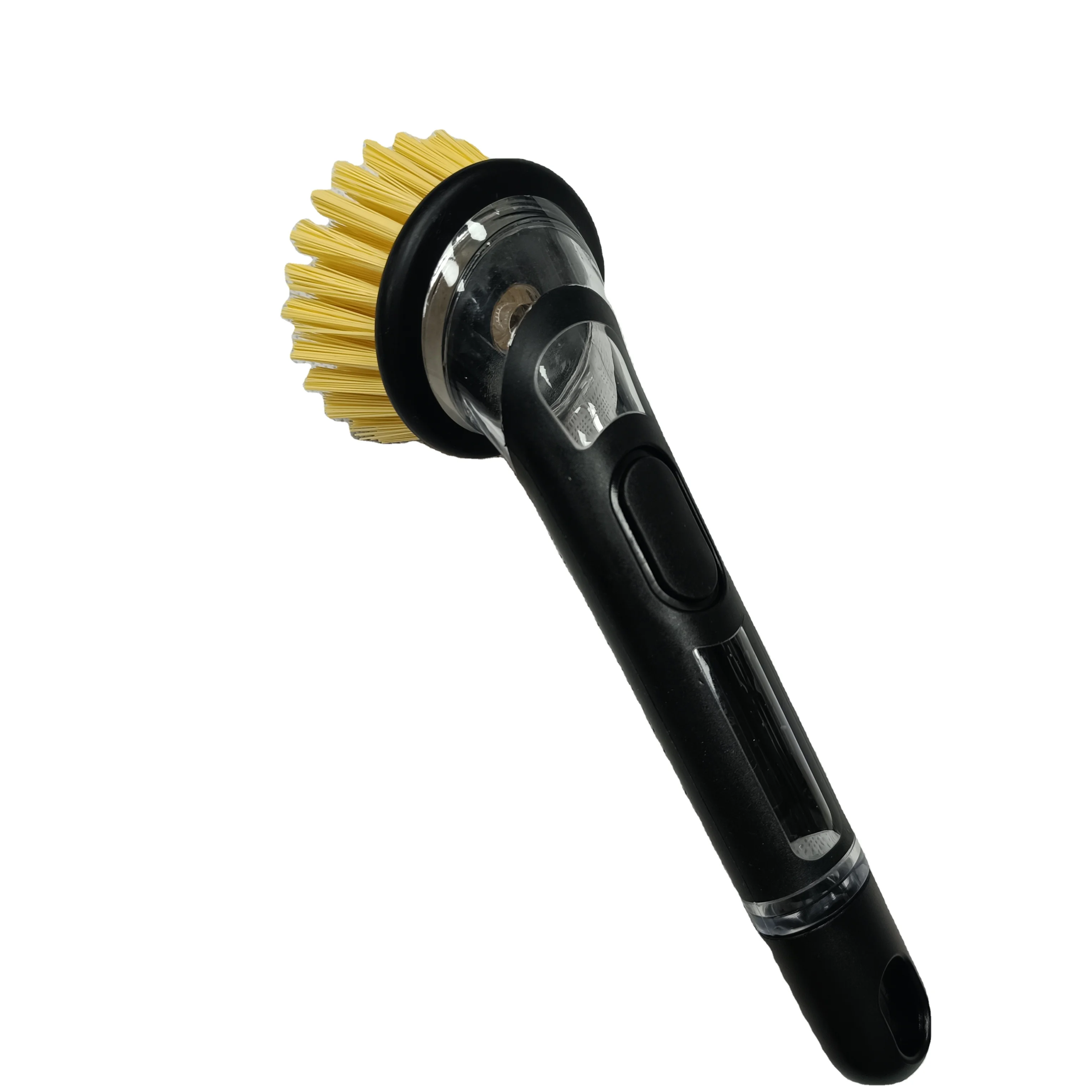 Dish Brush with Soap Dispenser, Kitchen Scrub Brush for Dishes Pots Pans Sink Cleaning, Dish Scrubber with Long Handle