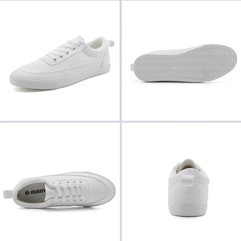 White shoes male autumn breathable youth pure white student sports and leisure board shoes