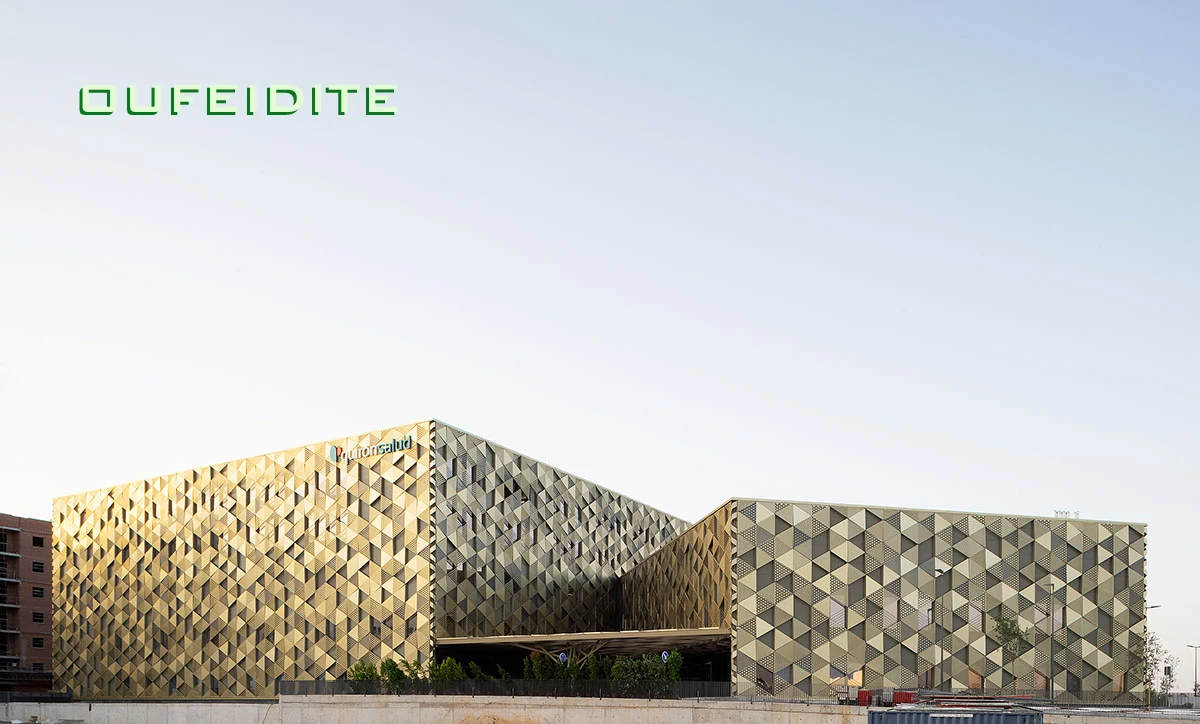 OFDT Exterior Metal Solid Laser Cutting Cladding Design Panels Perforation Facade Aluminum Wall Cladding with Akzo Nobel Paint