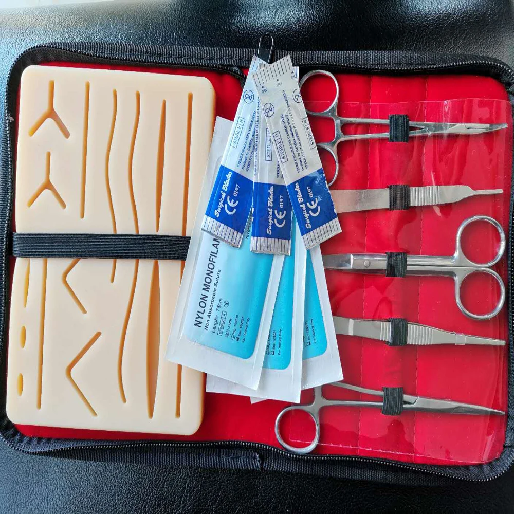 4 Layers Suture Pad Human Skin Training Model Suture Practice Kit For Theaching Supplies