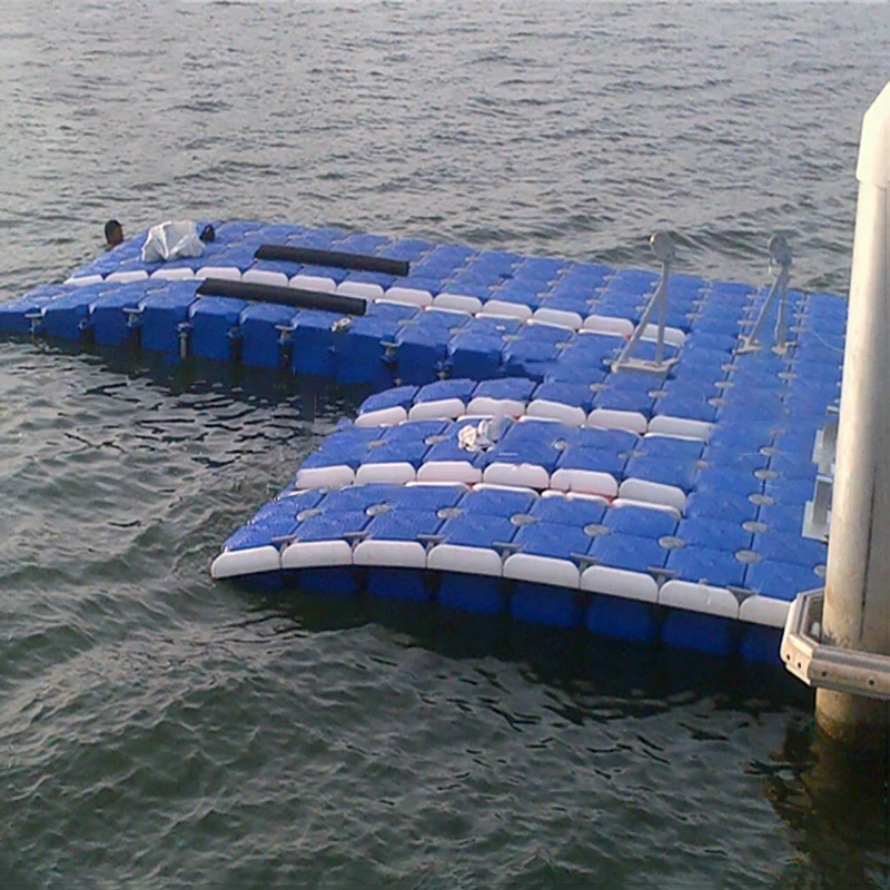 Customized color hdpe Simple assembly floating pontoon plastic Free accessories floating dock