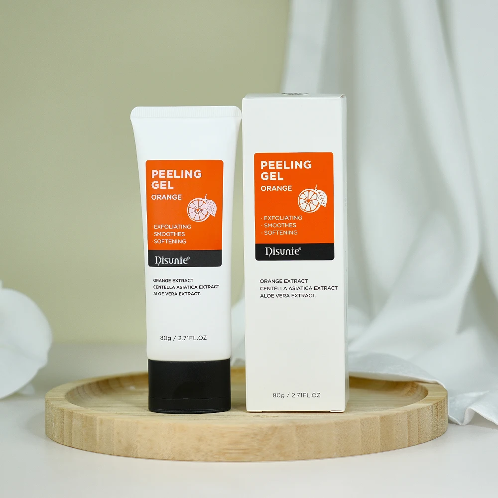 Disunie Orange Face Whitening Peeling Gel Centella Aloe Vera Exfoliating Removes Dead Skin Cells Soothing Facial Peeling Gel