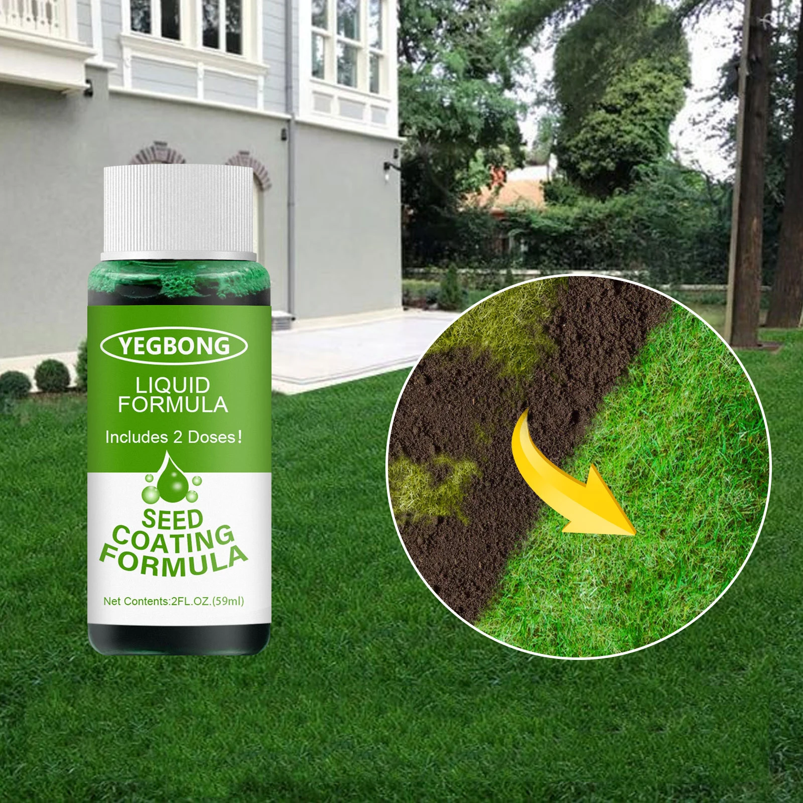 Yegbong Liquid Lawn Easy To Use Liquid Lawn Paint Enviroment Friendly Paint For Lawn