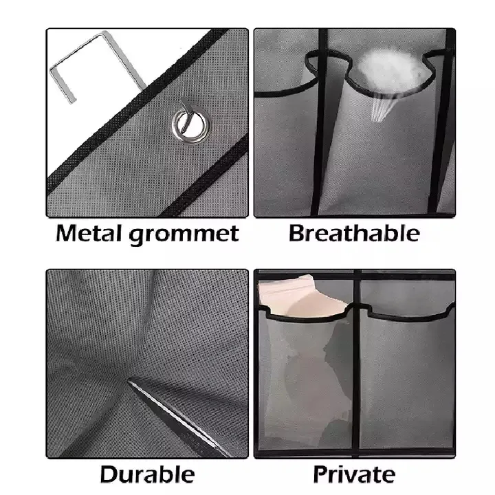 Hot Selling Over The Door Shoes Hanging Organizer Shoe Rack with Mesh Pockets