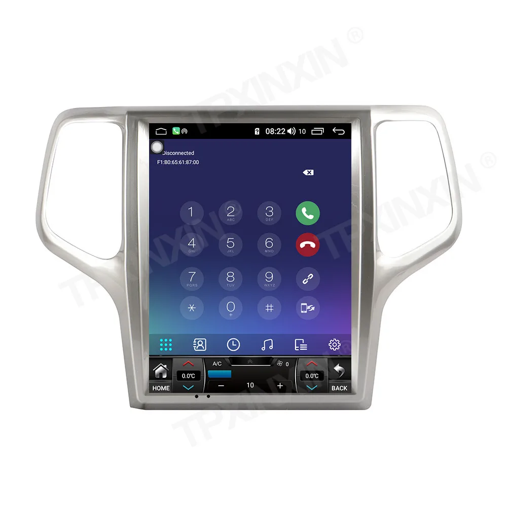 
128GB Tesla Screen For Grand Cherokee 2013 - 2019 Android Radio Multimedia Video Player Car GPS Navigation Audio 