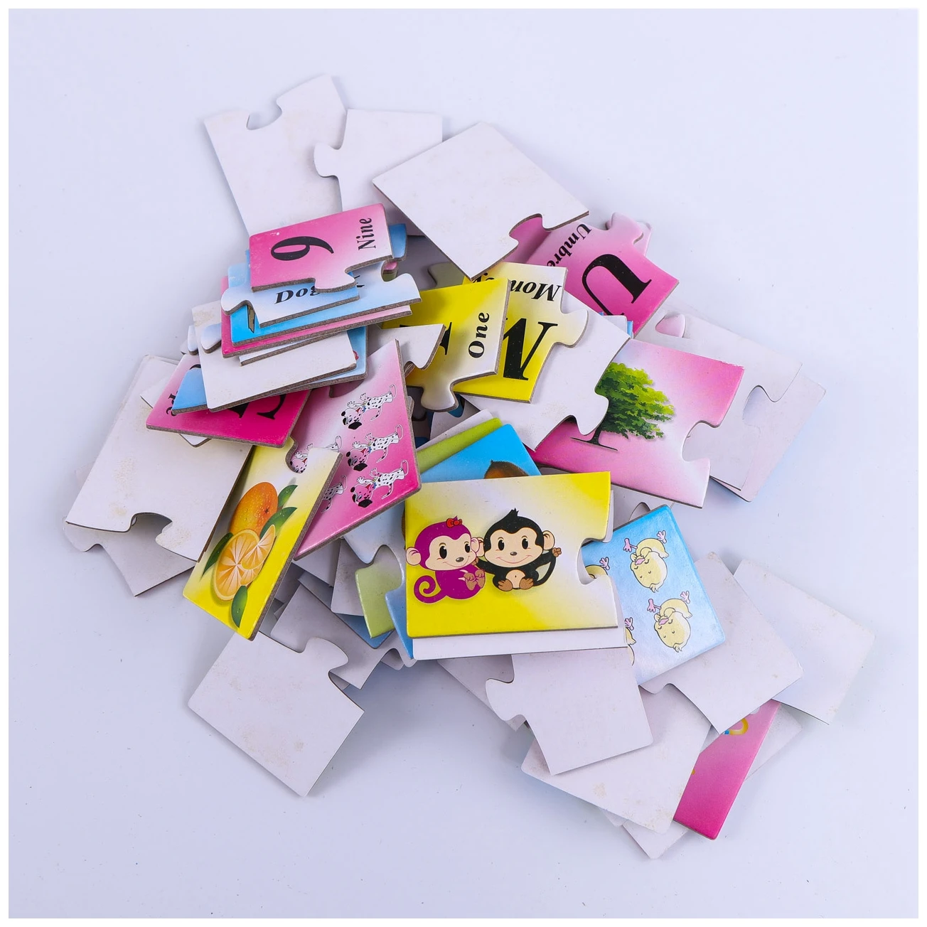 Alphabet puzzle, DIY puzzle cards, custom puzzles for adults and children