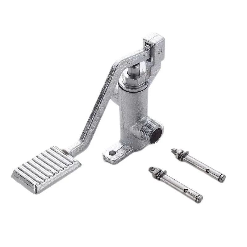 GOGO Medical Pedal Faucet Switch Foot Step Type Single Cooling Faucet Copper Hot & Cold Tap Switch Valve Water Mixing Valve