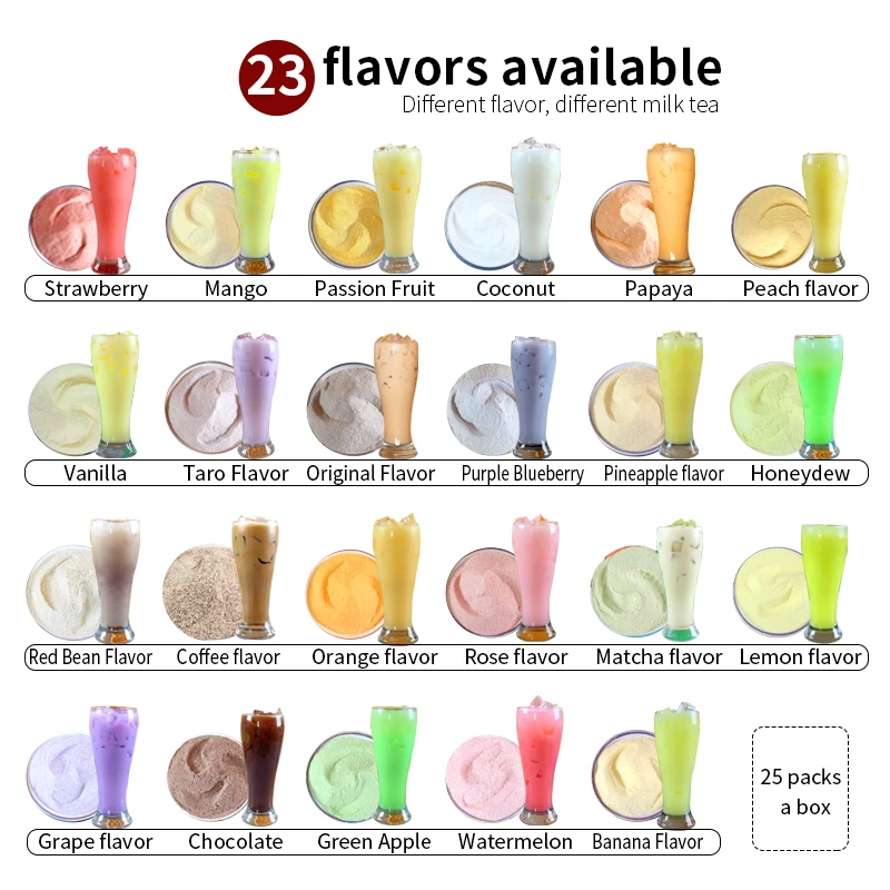 Doking Coffee Flavor Milk Tea Powder 1kg Flavored Bubble Tea Powder  for Drink Shop