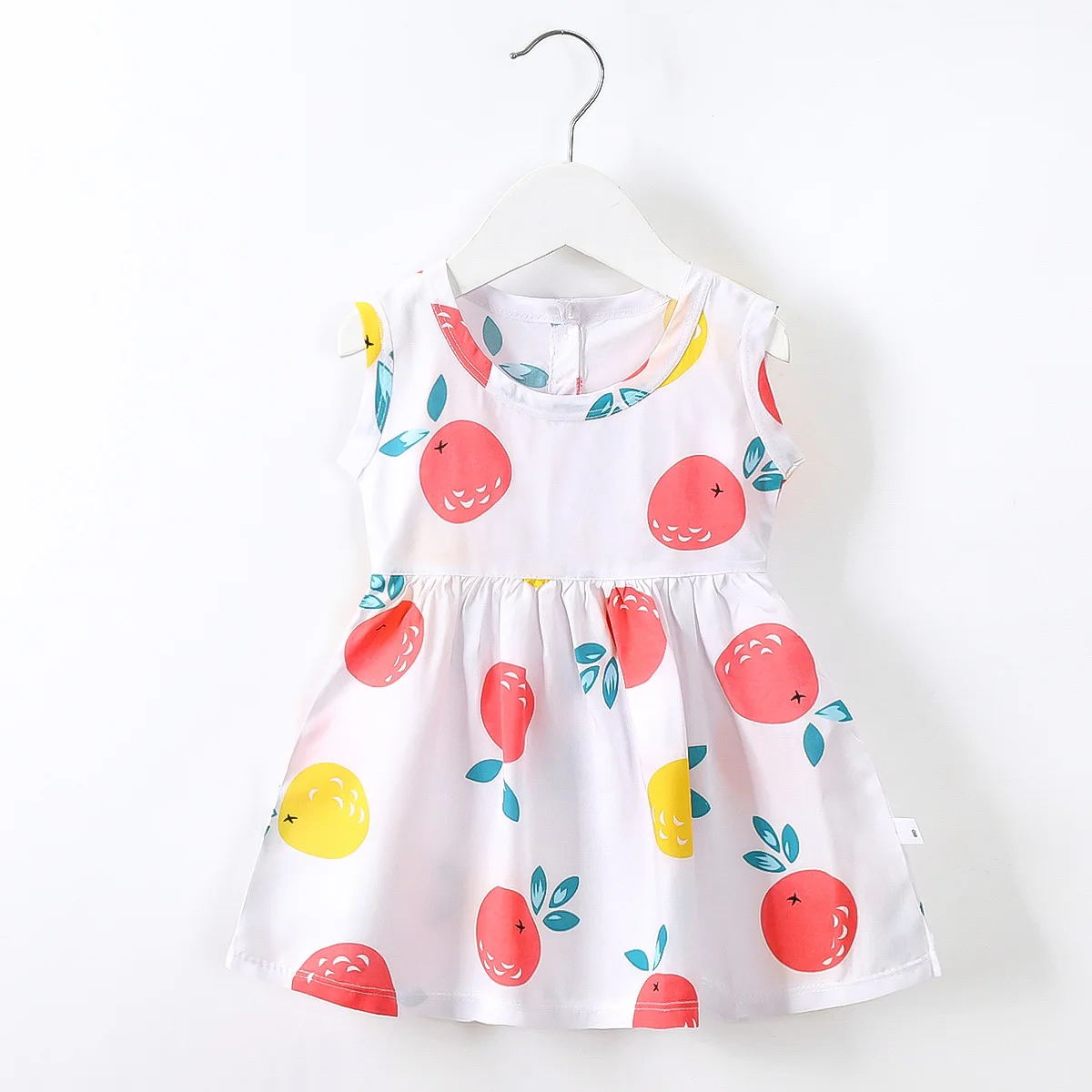 Summer new girls cotton silk princess dress 0-8 years old baby girl nightdress wholesale