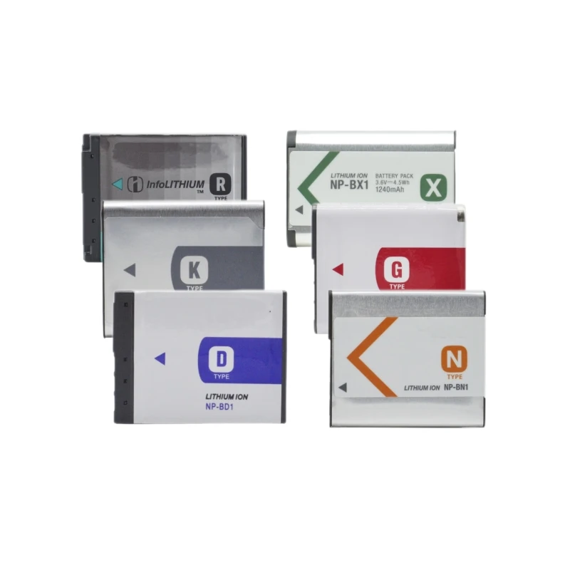 For Sony Camera Battery NP-BG1 Rechargeable Li-ion Battery NP-BD1/BK1 Digital Video Camera Power NP-BN1/BX1/FR1 Battery Pack