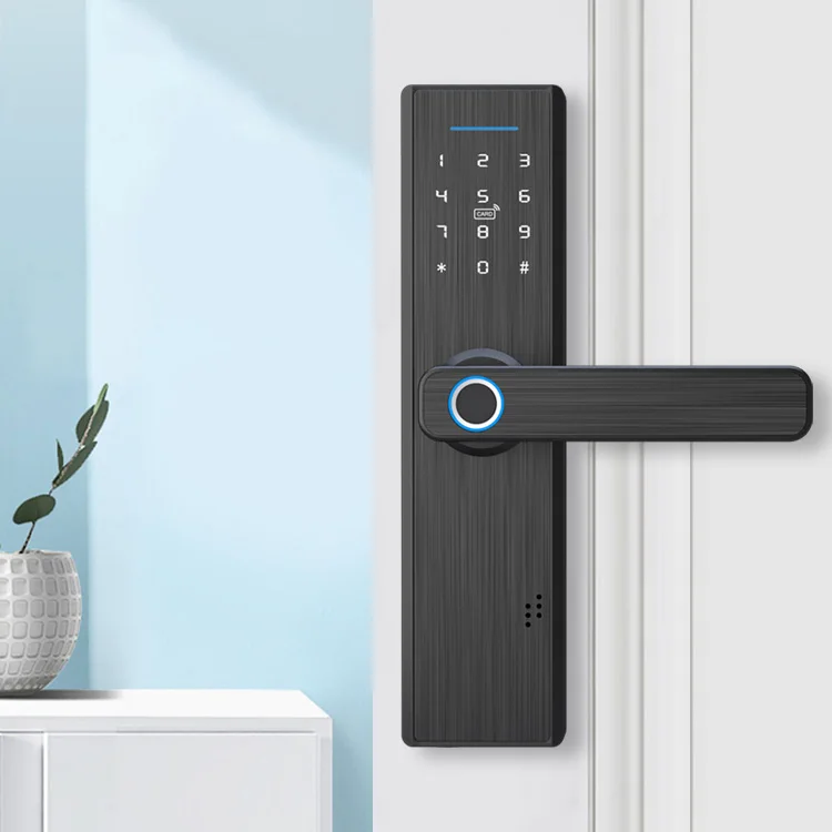 Lowm MOQ push pull hotel home умный БЕСКЛЮЧЕВОЙ онлайн цифровой биометрический сканер дверной замок отпечаток пальца