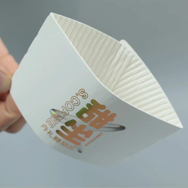 No Added Pfas Custom Cup Sleeve Hot Cup Customized Logo Biodegradable Cardboard Kraft Paper Coffee Cup Holder Sleeves