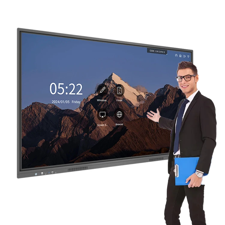 Wholesale 65 Inch Touchable Smart 4K Board For Classroom With Customized