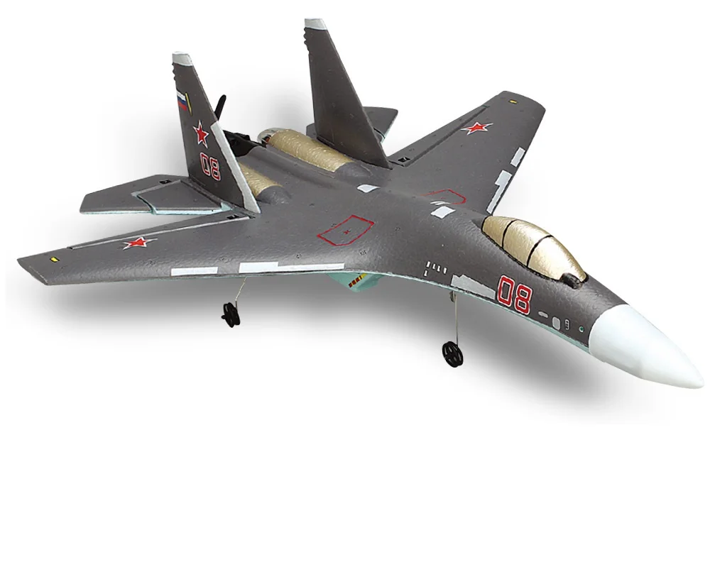 QF009 четырехканальный Su-35 6-осевой истребитель с неподвижным крылом пенопластовый самолет электрическая модель дистанционным управлением планер высокой скорости 2 4 г