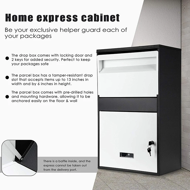 JH-Mech Parcel Drop Box Expresspackage Delivery Lockable Parcel Drop Box Delivery Parcel Box For Home