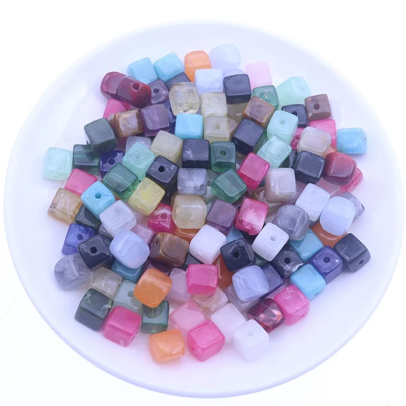 Wholesale 8x20mm Clouds Gemstone Column Fancy Lace Acrylic Beads for Making Jewelry Necklace Accessory