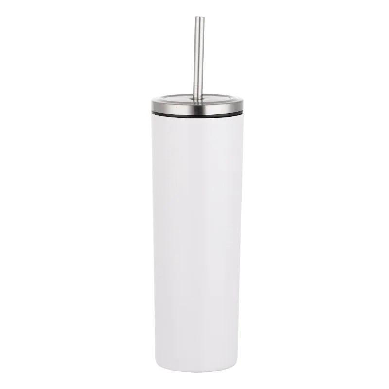 20oz/30oz 304 Stainless Steel Straw Cup  Vacuum Straight Tube Straw Tumbler Spot