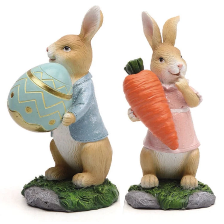 OEM gifts for guests favors holiday animal gifts wholesale centerpieces & table decorations resin Easter bunny