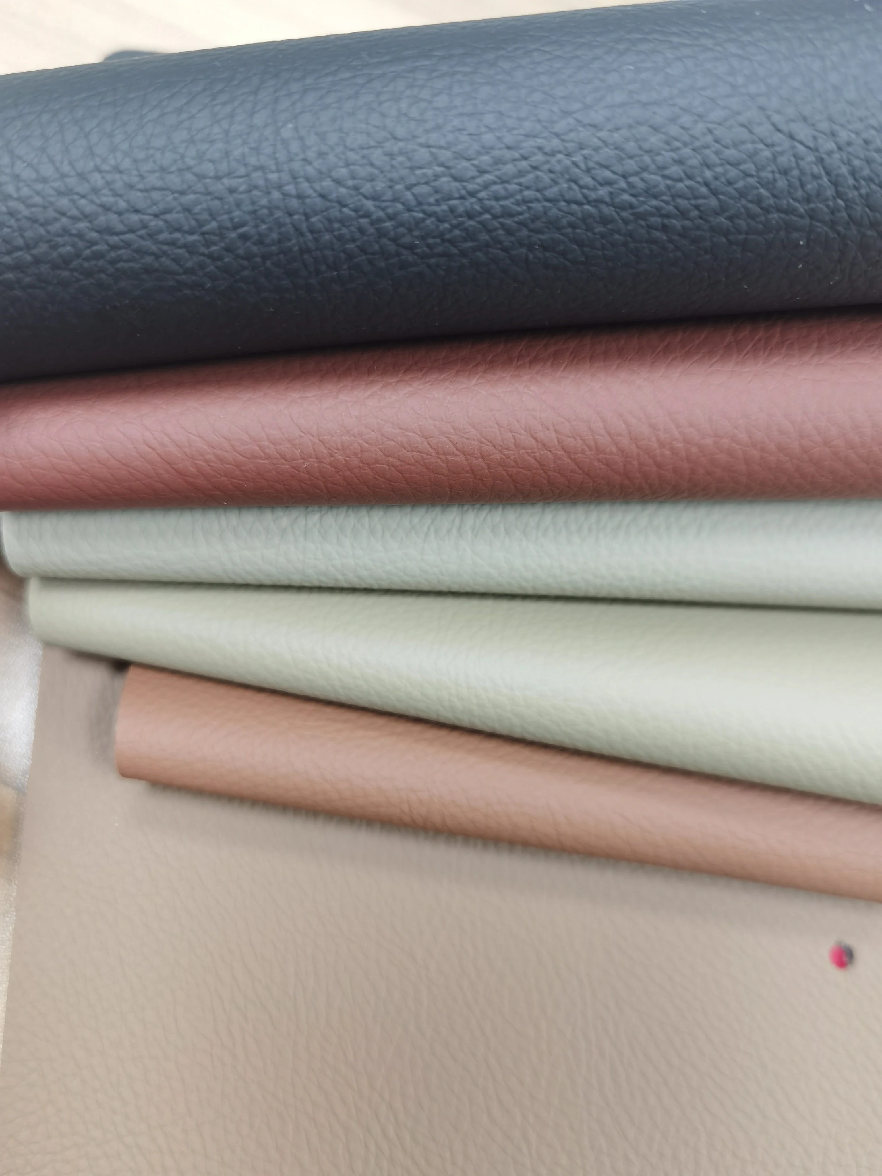 Embroidery Quilted Diamond Stitching Leather for Car Seat Cover Making Waterproof Customized PVC Anti Mildew Stock Lot