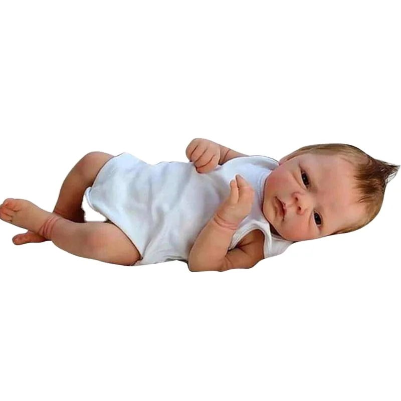 18inch Reborn baby Dolls full body silicone premie bebe doll Realistic newborn baby soft Boneca doll