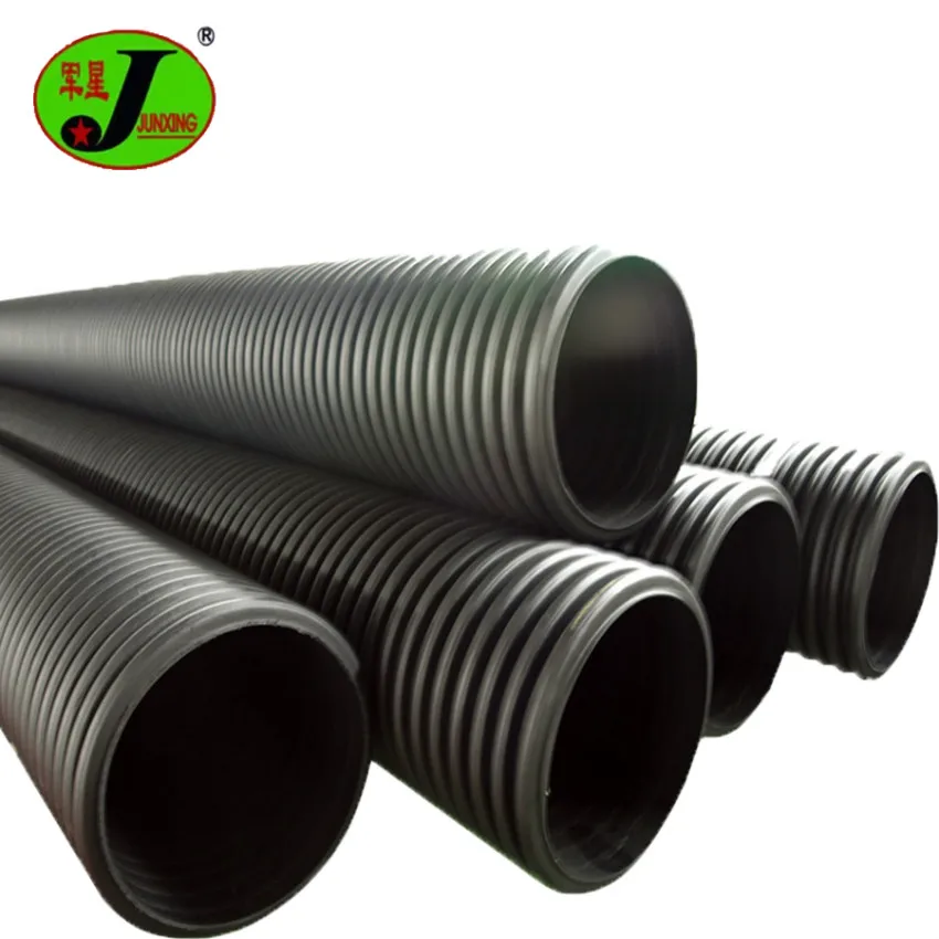 China Wholesale Pipe Supplier corrugated hdpe pipe SN4/SN8 DN200-800MM