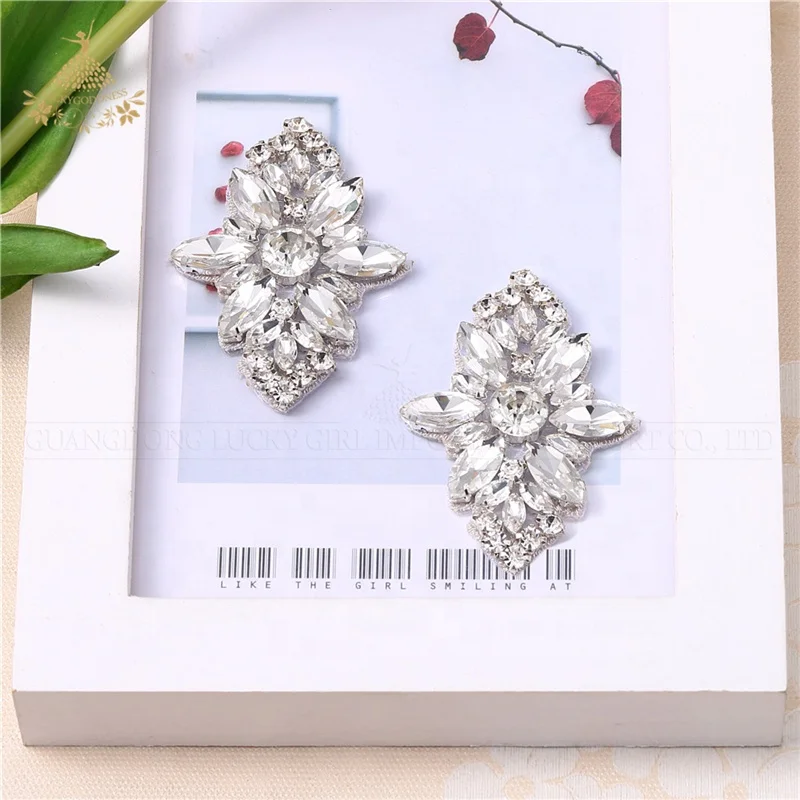 Small crystal rhinestone motif crystal garment ornament rhinestone appliqued