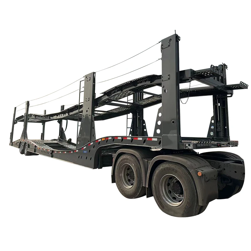 Double Deck Hydraulic Lifting Heavy Duty 4-8 Voiture Transport 2/3/4 Axle Car Carrier Trailers