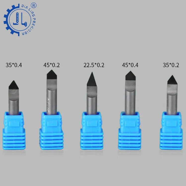 PCD Diamond Cutters Stone Carving Bit Carbide Tipped Stone Engraving Tools CNC Diamond Tools Milling Cutter For Granite Stone