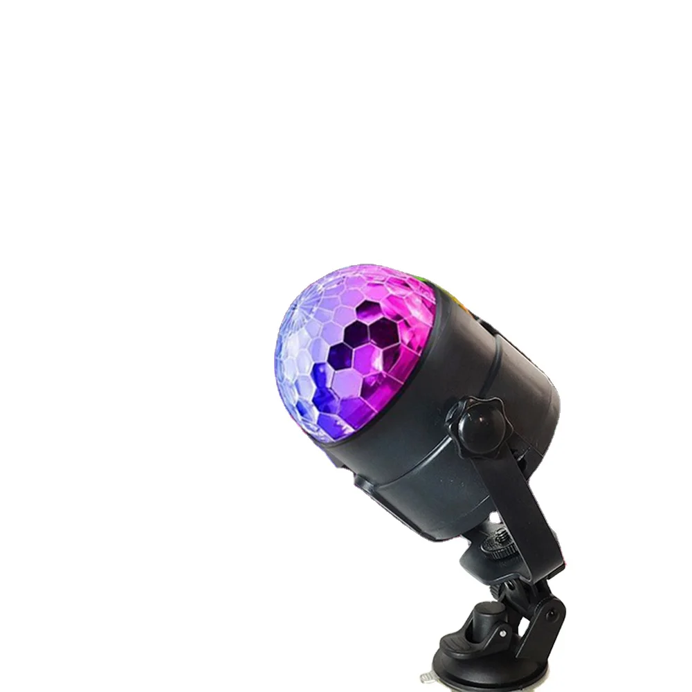 USB Crystal Magic ball light voice control rotary  car stage light KTV bar atmosphere light
