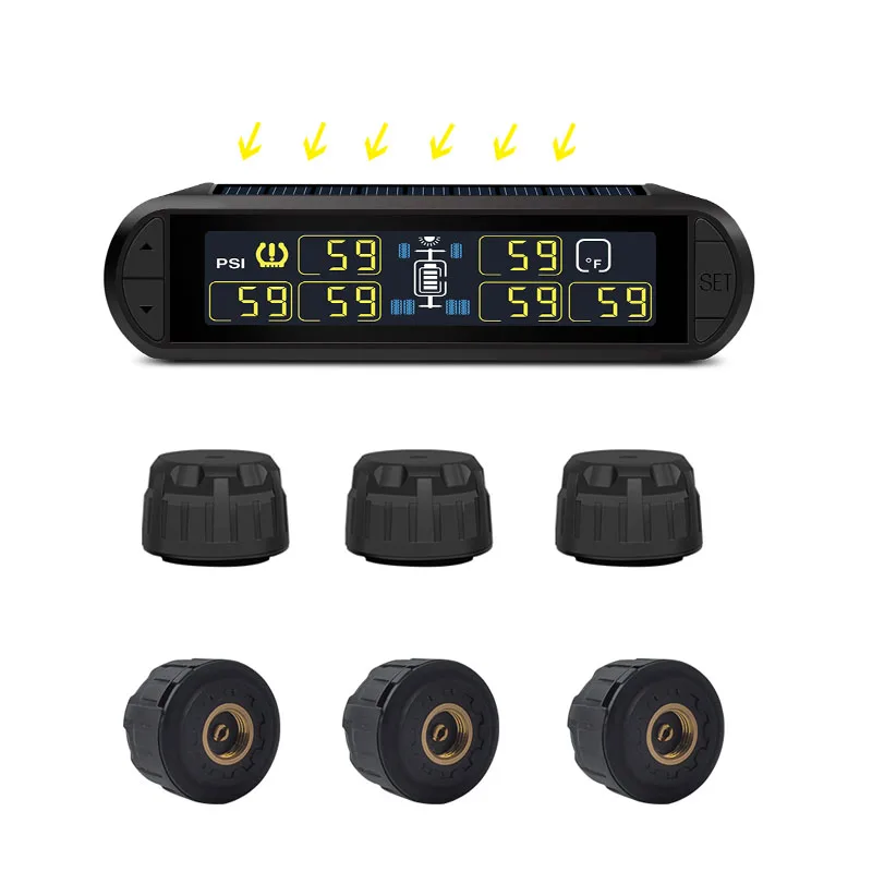 Deelife Cars Solar Wireless Tyre Internal Sensors Factory Auto TPMS Tire Pressure Monitoring Systems de neumaticos