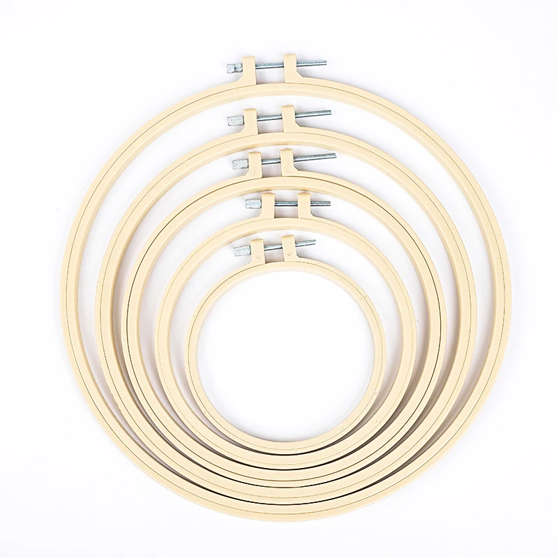 
Round embroidery cross stitch PP plastic wood embroidery bandage 