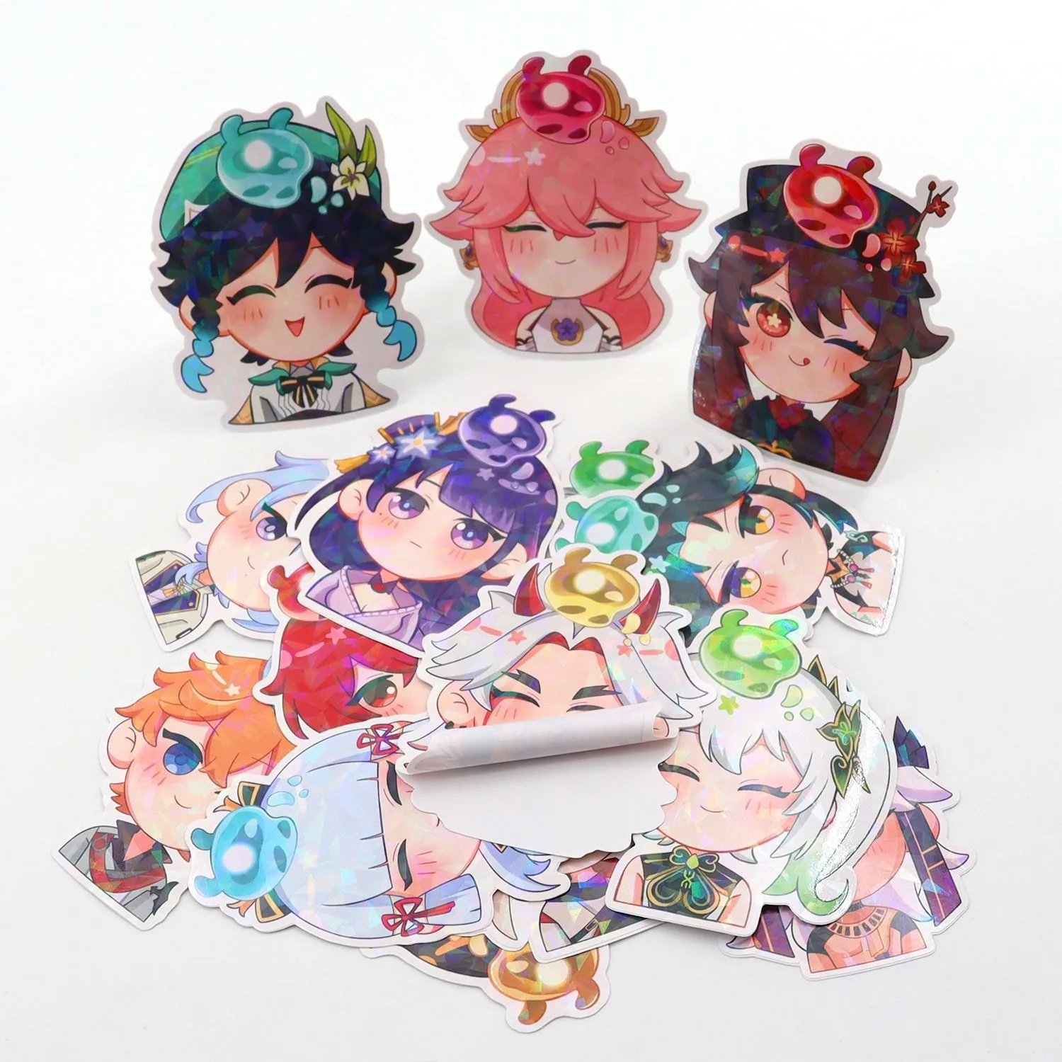 OEM Cartoon Anime Custom Stickers Printing Die Cut Waterproof PVC Sticker For Children