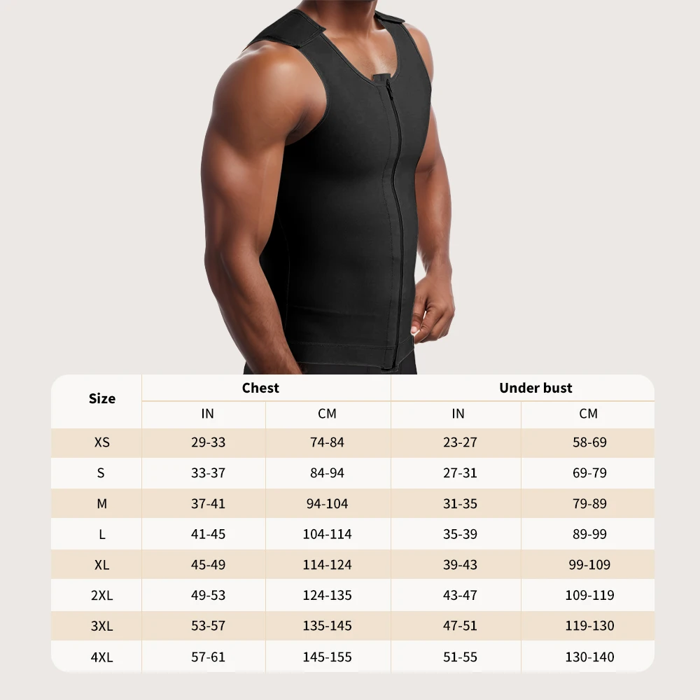 S-SHAPER мужчин после хирургического улучшения осанки для похудения жилет Корректирующее белье без