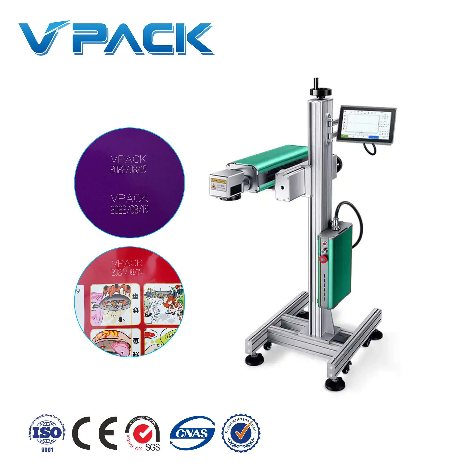 Hot selling product laser Co2 coding machine/Affordable Laser Coder Portable  Printer Barcode Date Number Cheap price