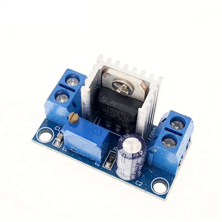  Okystar LM317 Регулируемое напряжение линейного регулятора питания DC-DC понижающий преобразователь