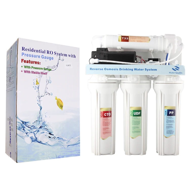 Alkaline Undersink Water Purifier Supplier Purifier Water Filter 5 6 7 8 9 Etapas Domestic Ro Charcoal Hard Water Filter Systeem