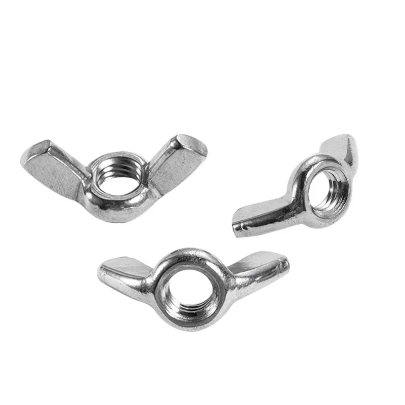 Professional fasteners stainless steel factory direct nuts DIN315 304 Butterfly nut custom specifications