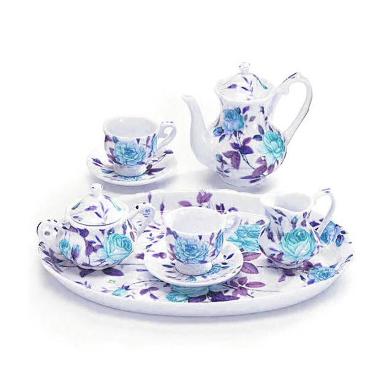 Керамический чайник ручной работы и чайный набор для дома