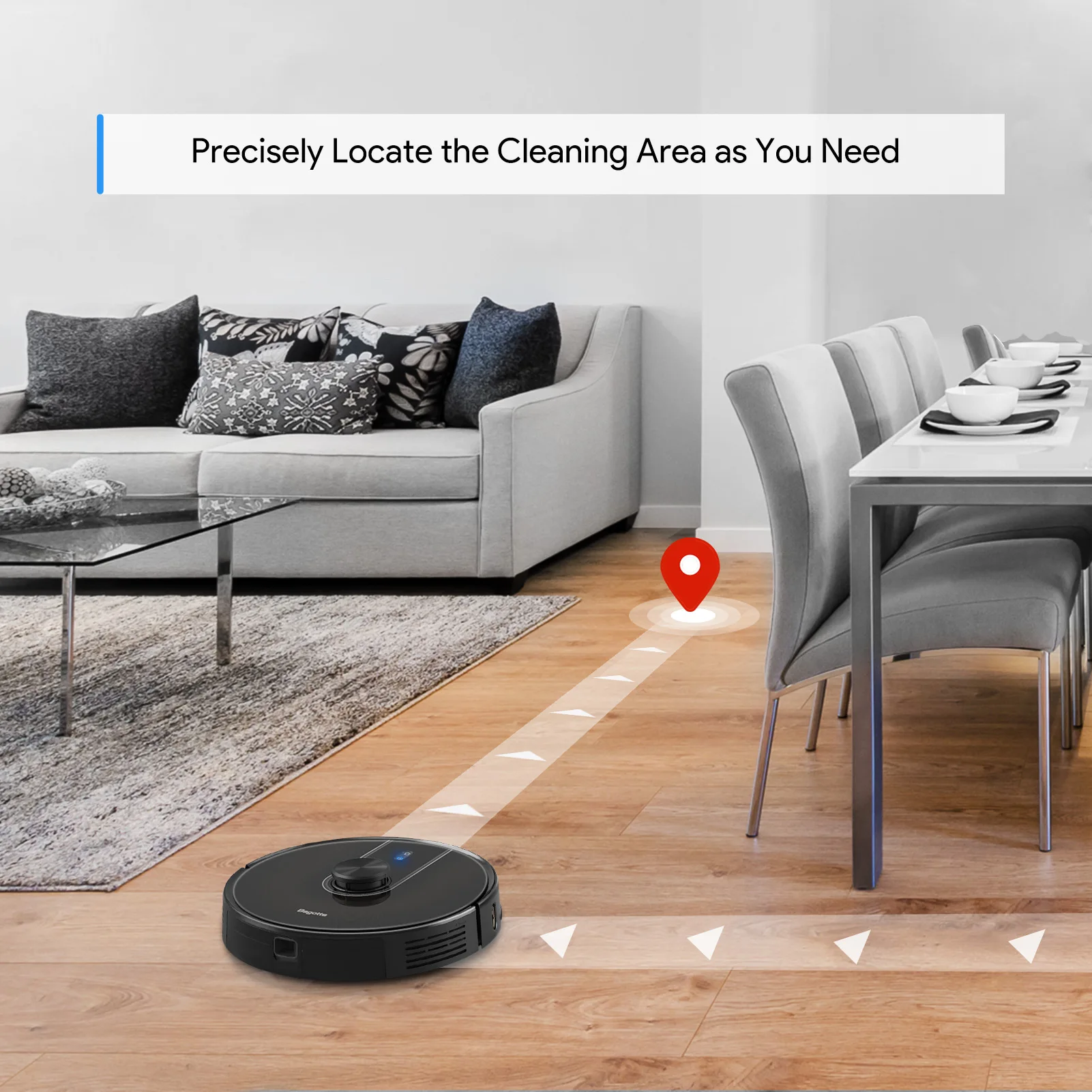 
Bagotte BG900 4in1 Industial Lidar Wifi Autonomous Automatic Sweeping Cleaning Machine Robot Vacuum with Alexa 