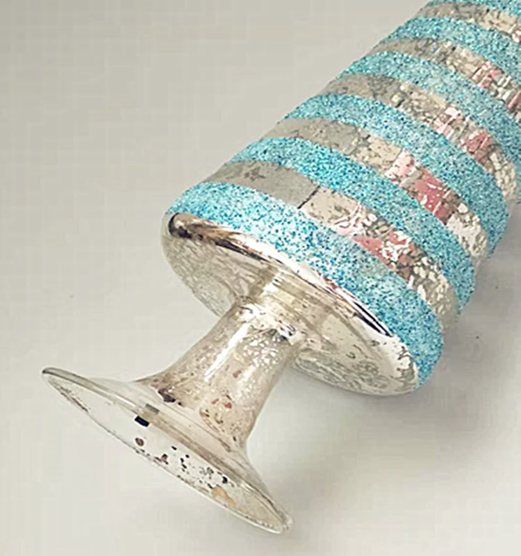 Customize mercury led glass Christmas trees of different sizes