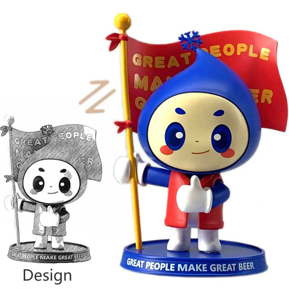 cheap custom OEM pvc plastic doll action anime 3d figure pvc cartoon mini figure toy 10 cm blind box doll